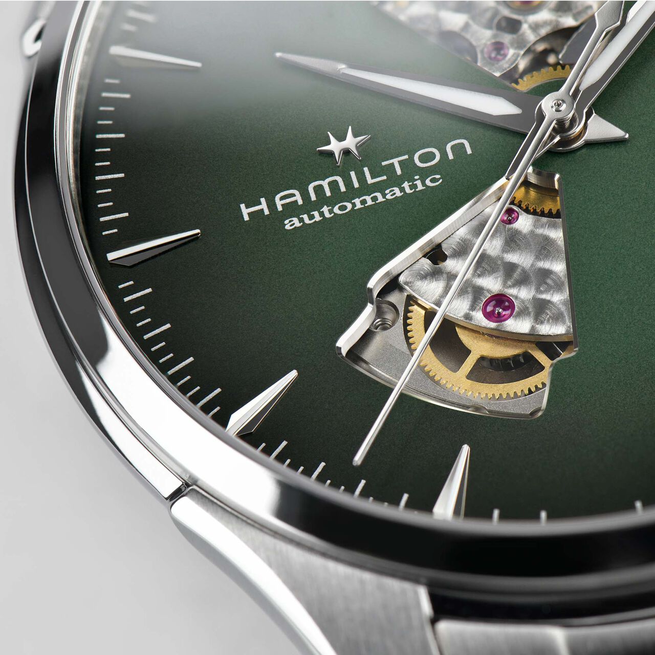 Hamilton Jazzmaster Automatic Open Heart 40 mm Stainless Steel image number 1